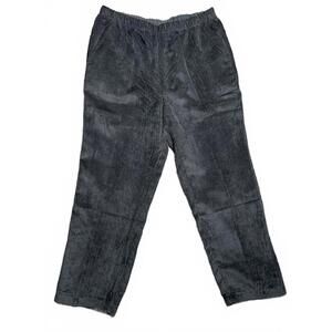 American Sweetheart Black Corduroy‎ Women's Petite Lg Pant